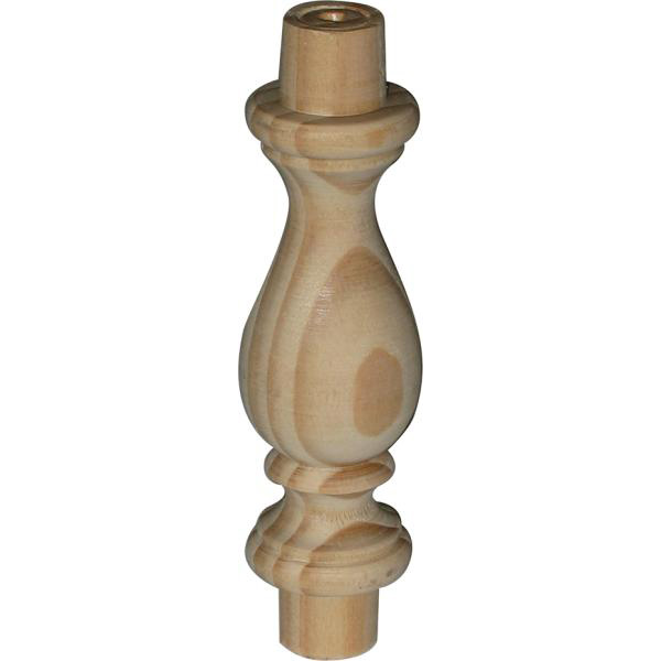 Holzdrehteil, Fichte, Restaurierungsbedarf Holzwaren, Holzzierteil antik
